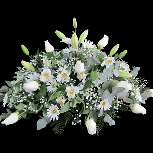 Cojín fúnebre blanco