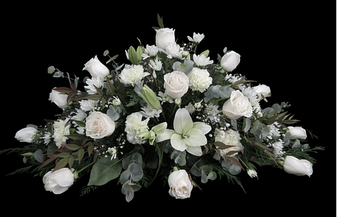 Cubre urnas de rosas y liliums