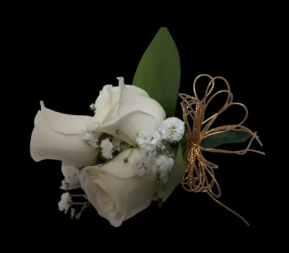 Trío de mini rosas blancas  2