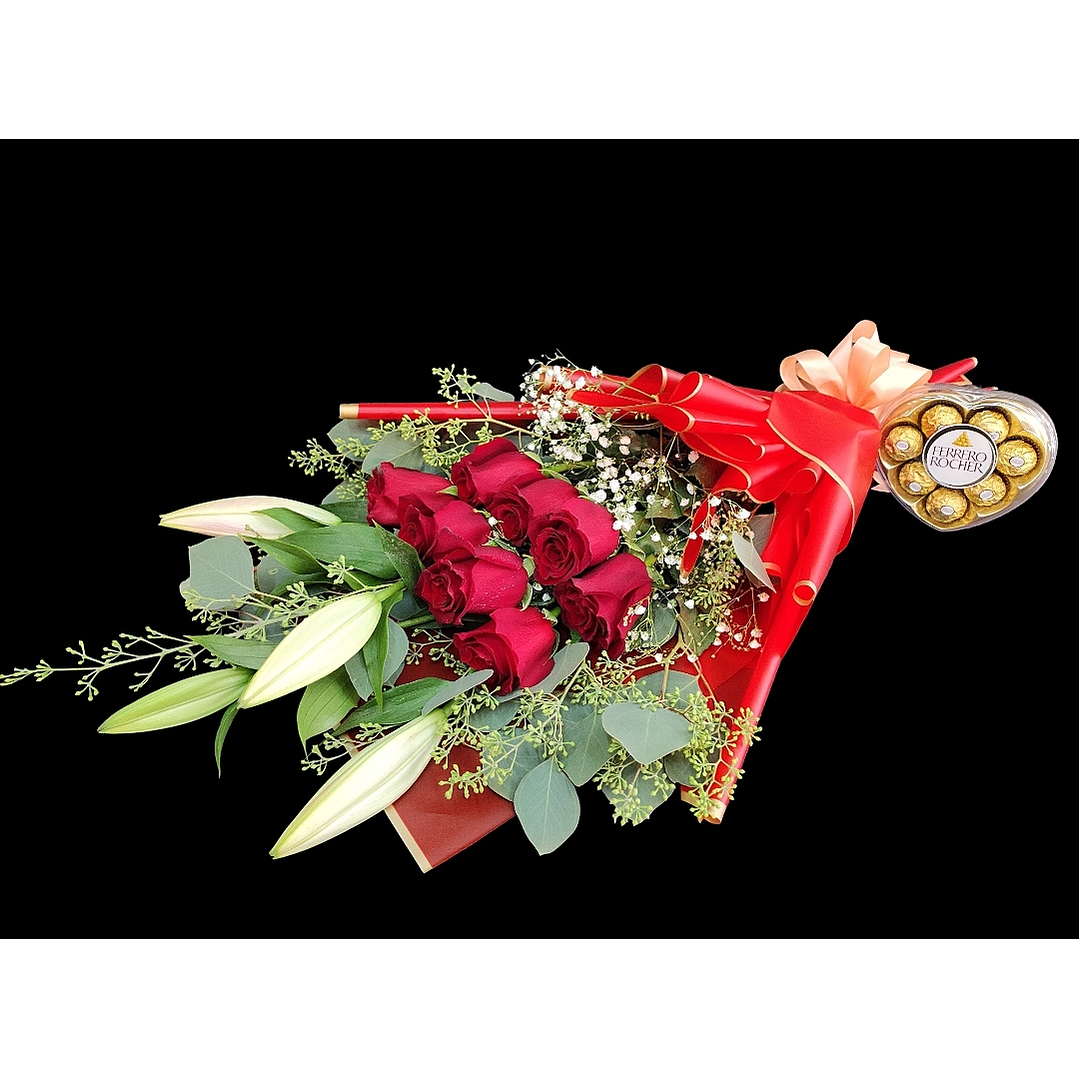 Celina love bouquet con bombones de 8 unidades 1