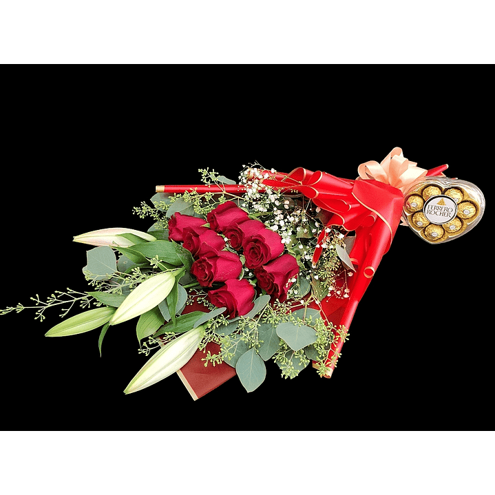 Celina love bouquet con bombones de 8 unidades 1