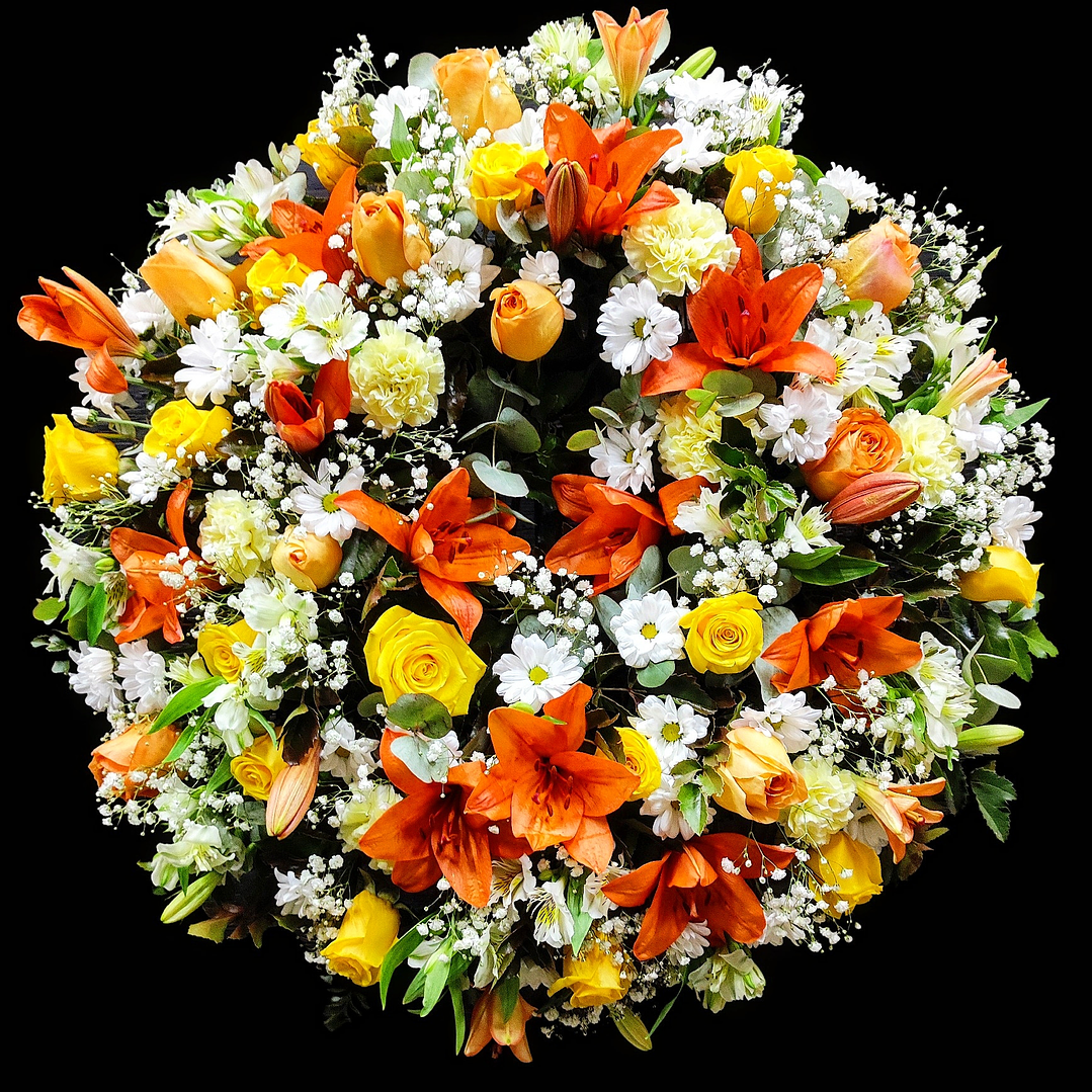 Corona grande mixta en atril 1