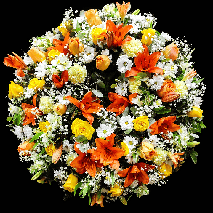 Corona grande mixta en atril 1