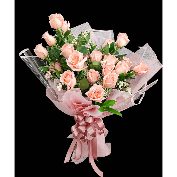 Ramo de 24 rosas asimétrico  1