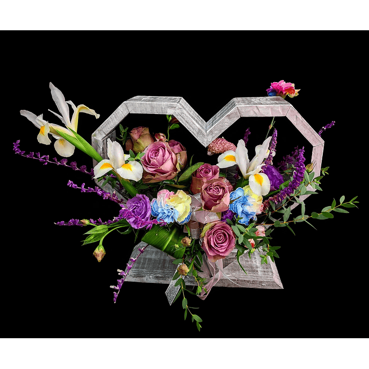 Corazón de madera Silver 1