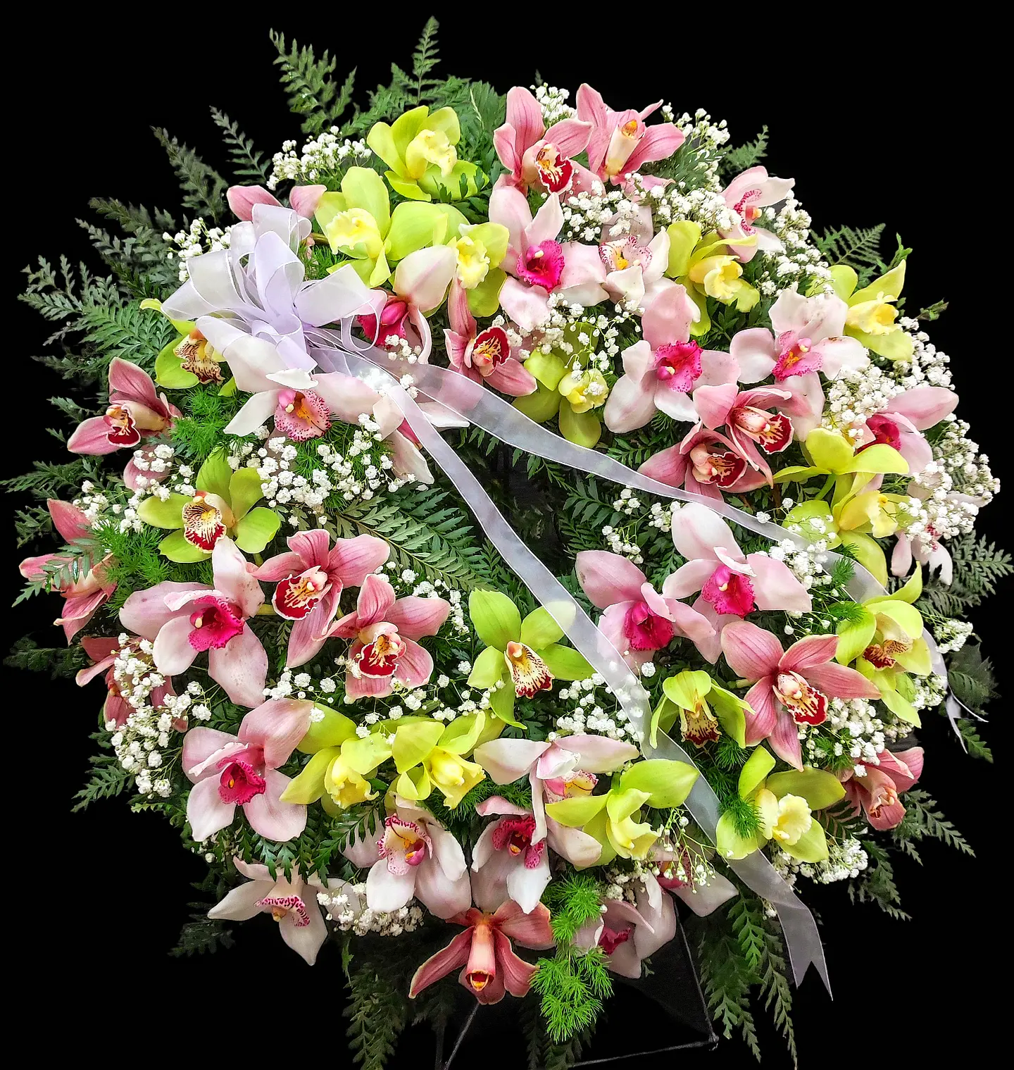 Corona de Orquídeas Cymbidium  1