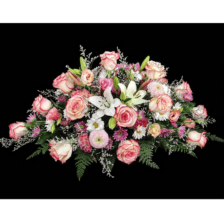 Cubre urnas rosado especial. 1