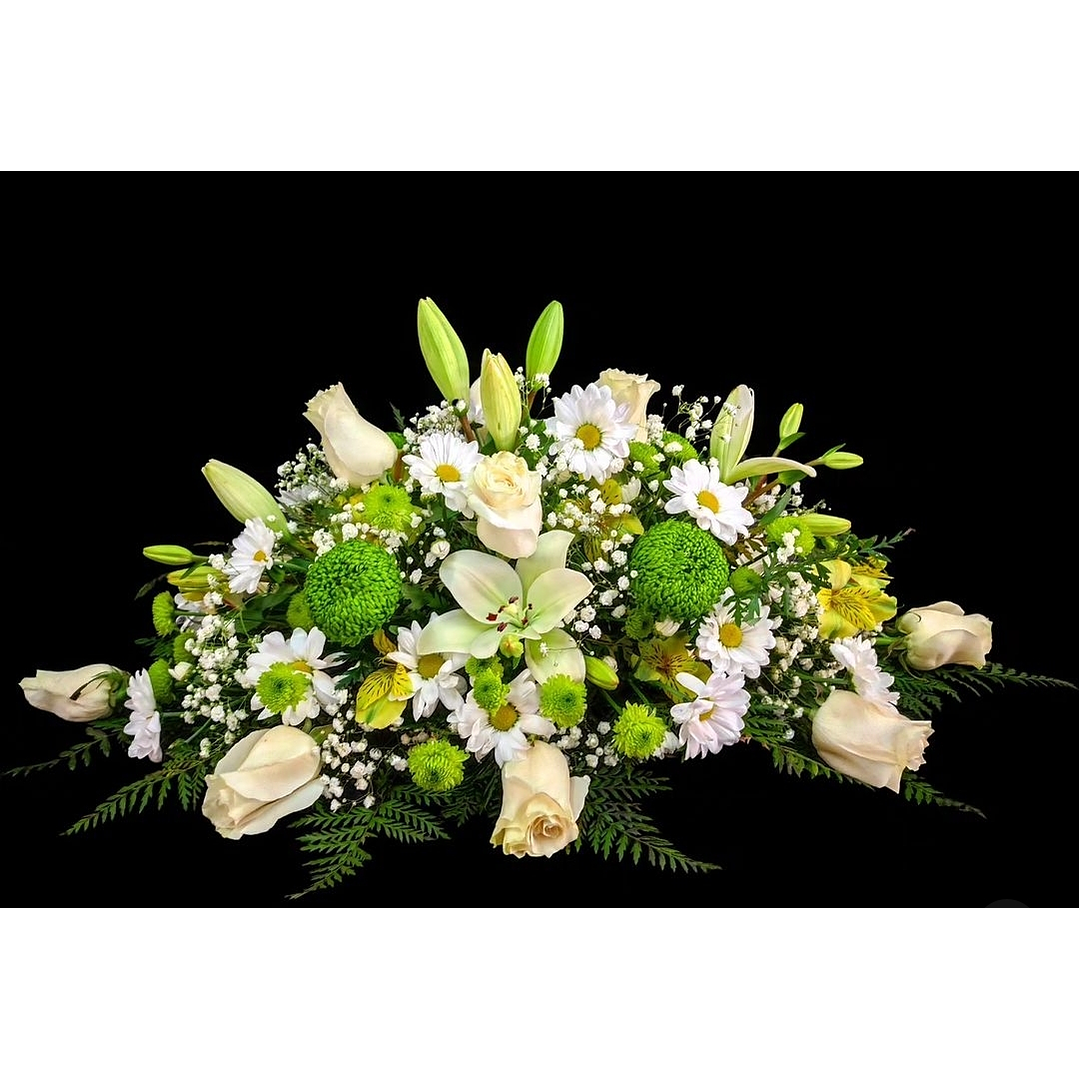 Cojín green white 1