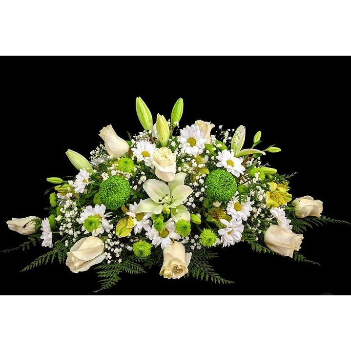 Cojín green white 1