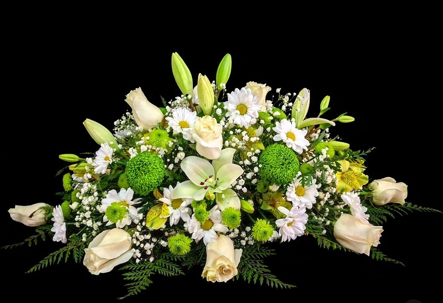 Cojín green white 1