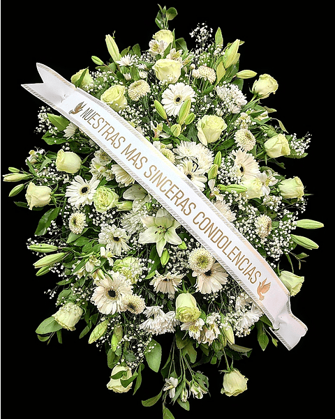 Tributo de condolencias en atril