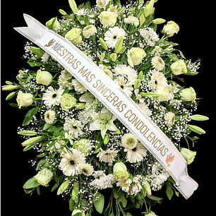 Tributo de condolencias en atril