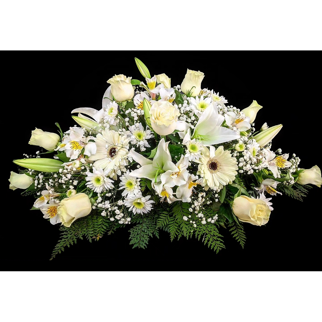 Cojín de condolencias blanco 1