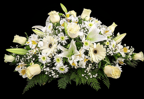 Cojín de condolencias blanco