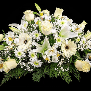 Cojín de condolencias blanco