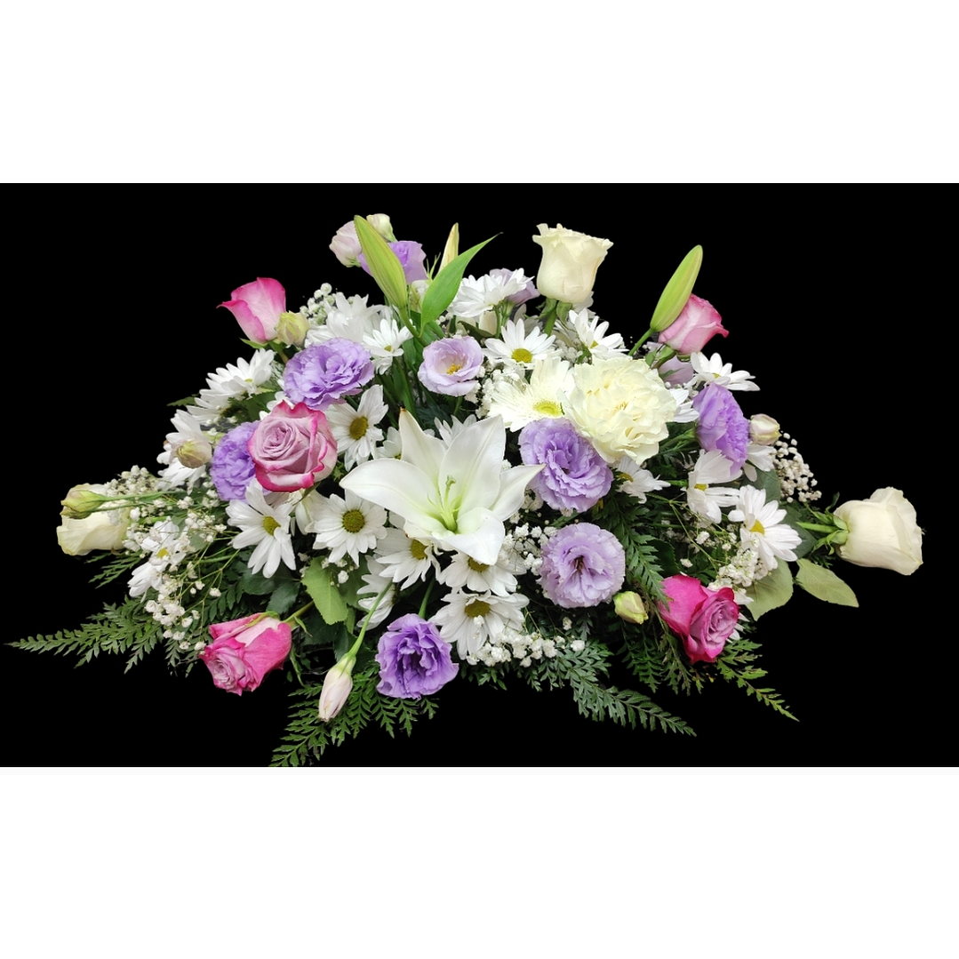 Cojín de condolencias lilas suaves  1