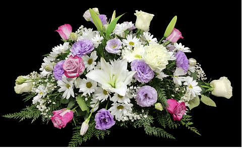 Cojín de condolencias lilas suaves 