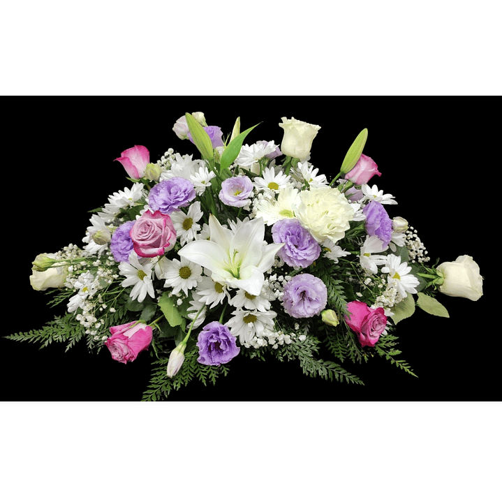 Cojín de condolencias lilas suaves  1