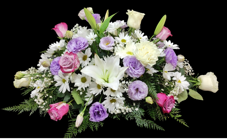 Cojín de condolencias lilas suaves  1