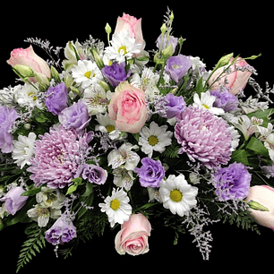 Cubre urnas pastel lila 