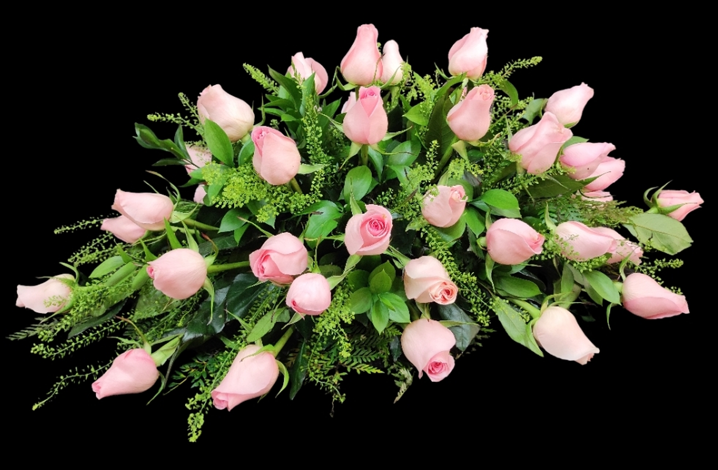 Cubre urnas de condolencias en rosas rosadas  1