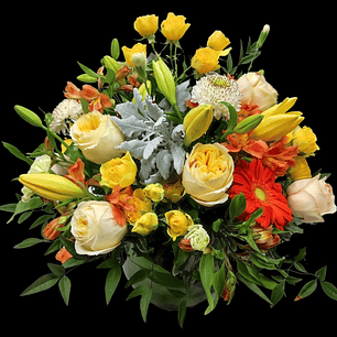 Centro de mesa en pecera pastel 