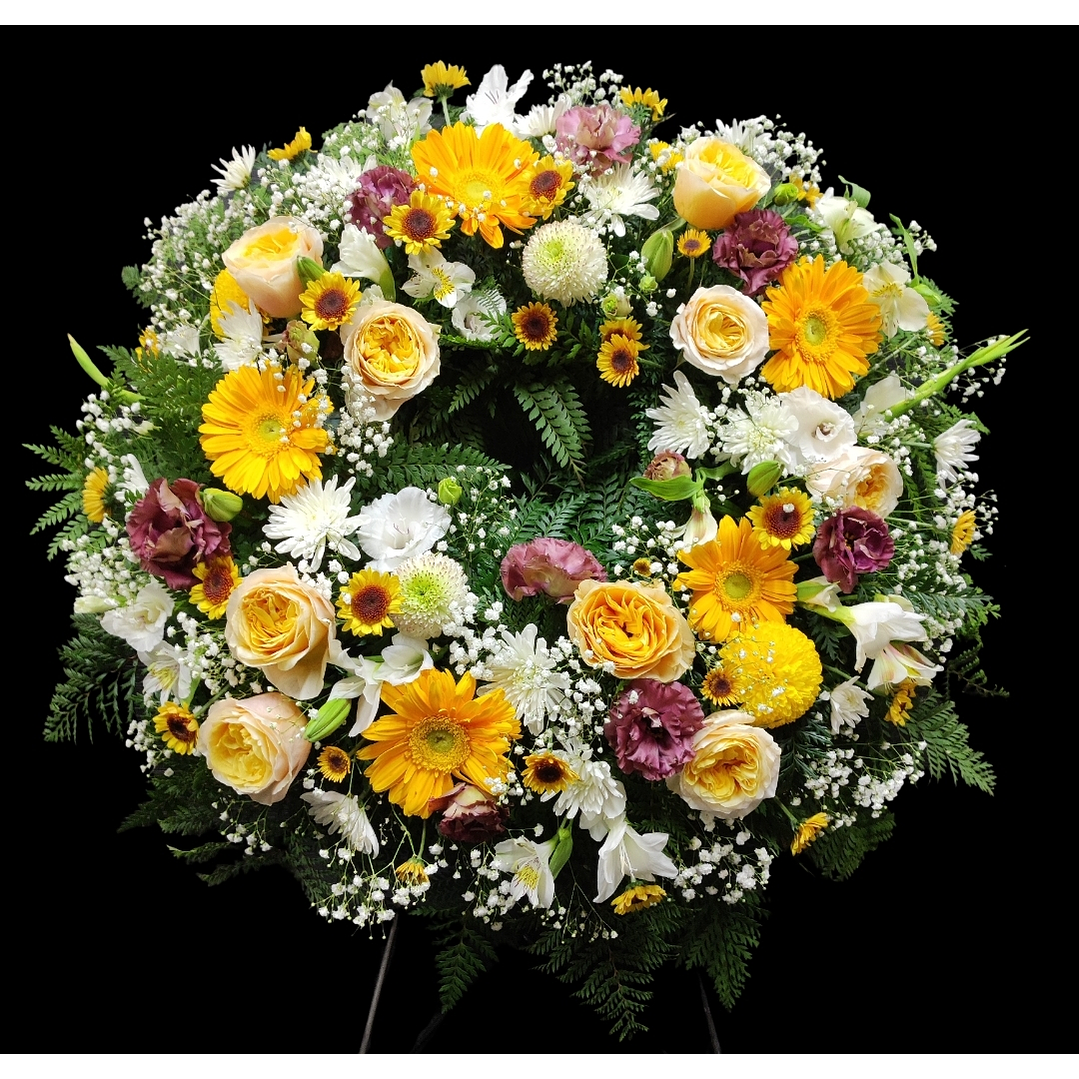 Corona de condolencias otoñal 1