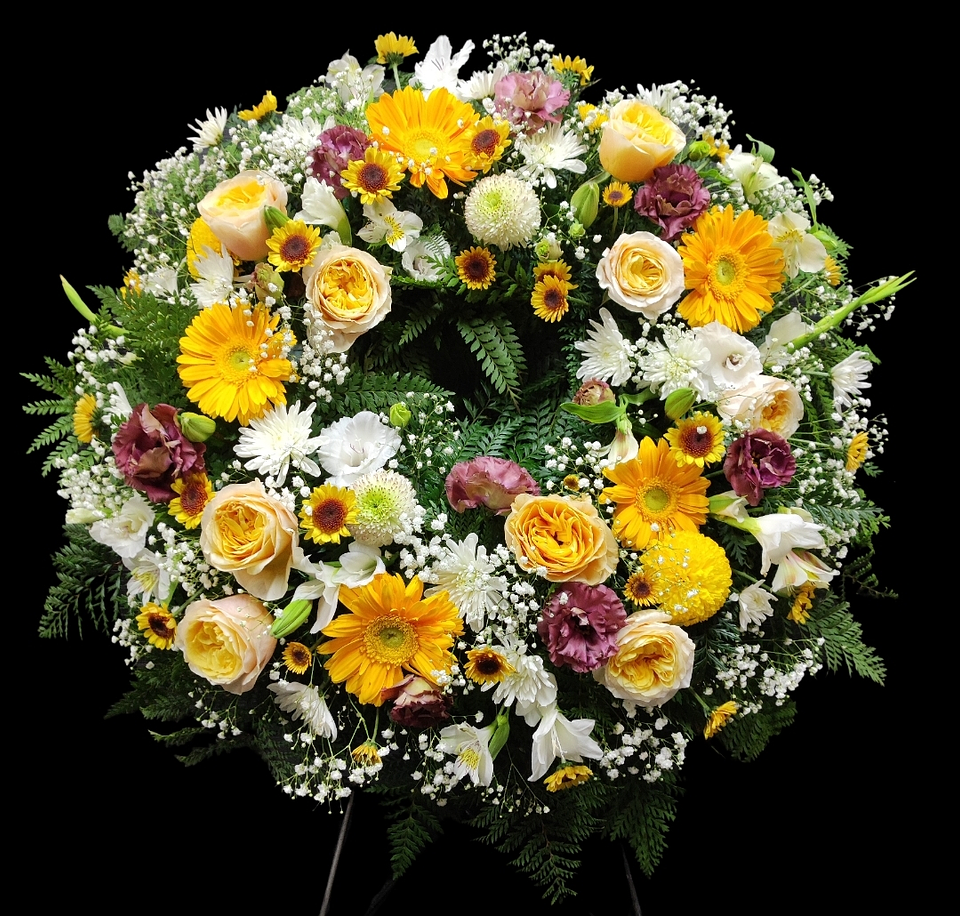 Corona de condolencias otoñal 1