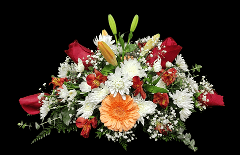 Cojín de condolencias mini rojo