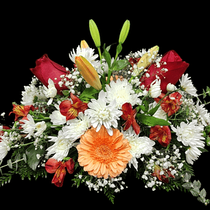 Cojín de condolencias mini rojo