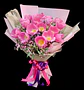 Ramo de 20 tulipanes rosados  - Miniatura 1