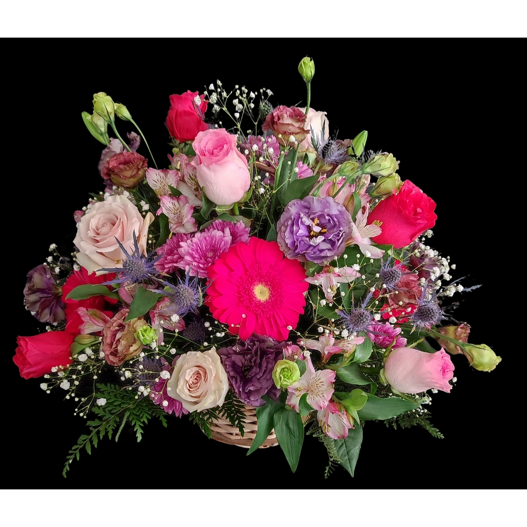 Beauty pink basket  1