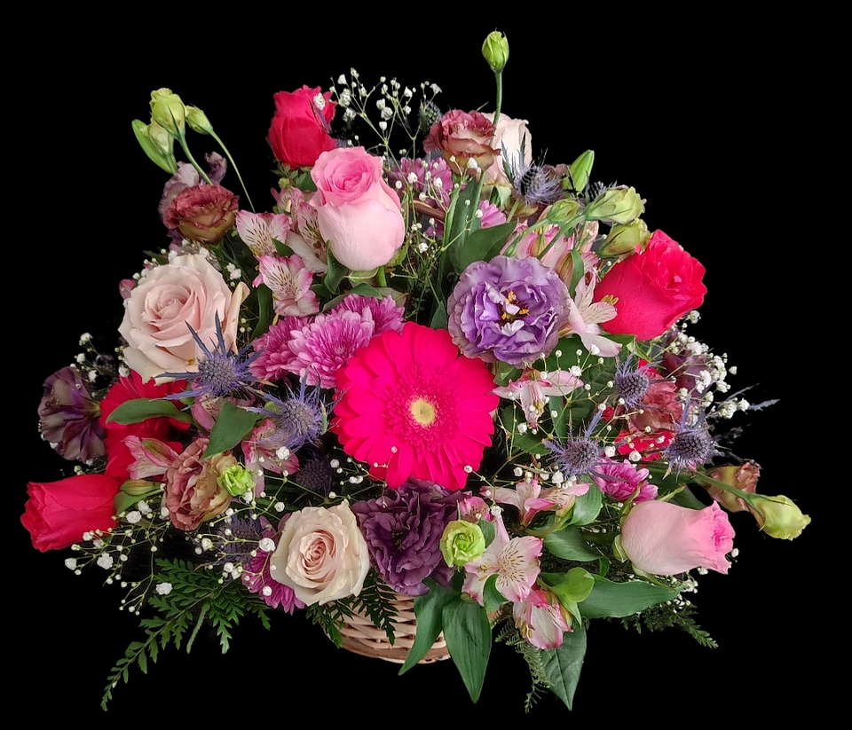 Beauty pink basket  1