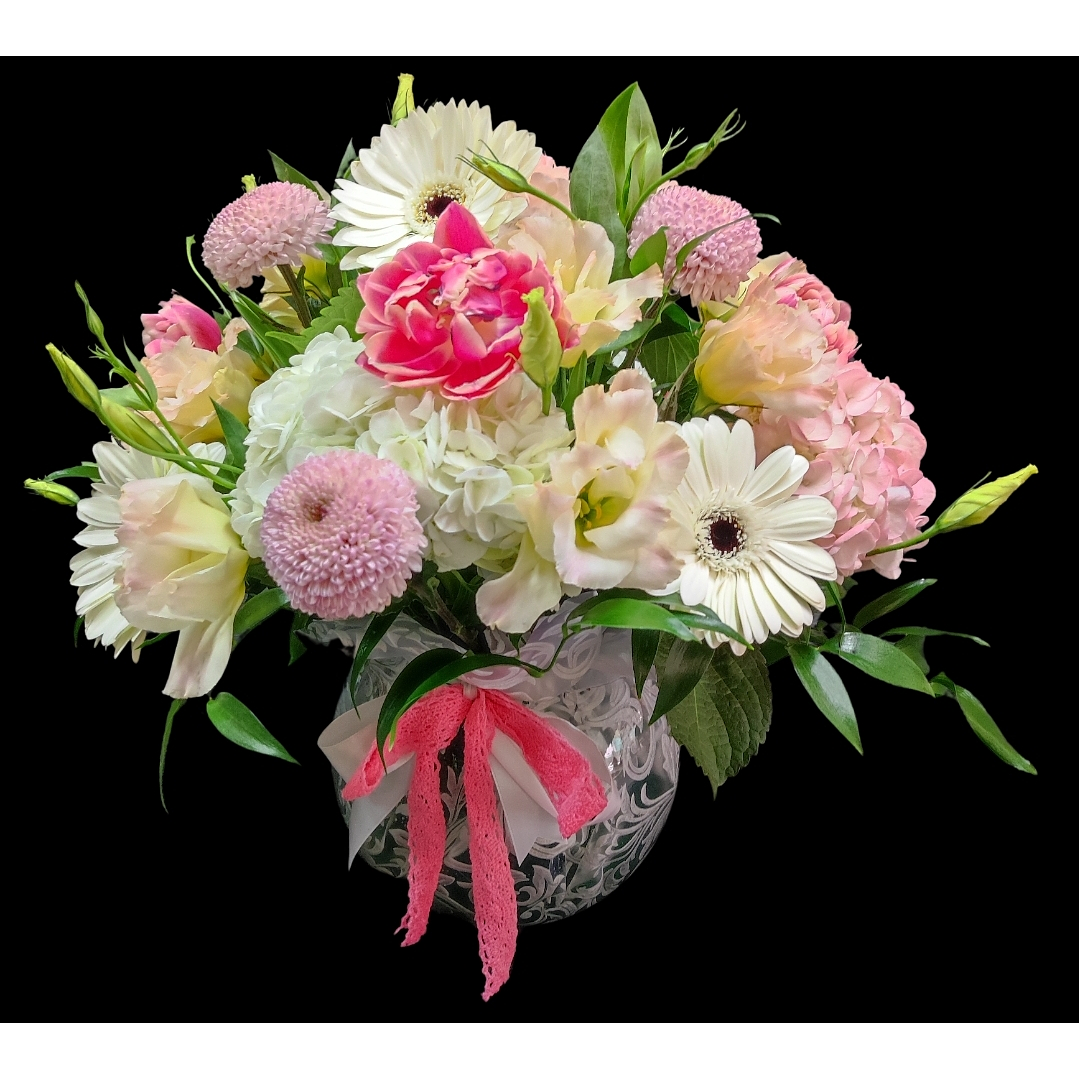 Pecera mixta de hortensias  1