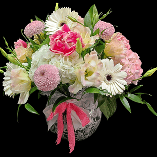 Pecera mixta de hortensias 