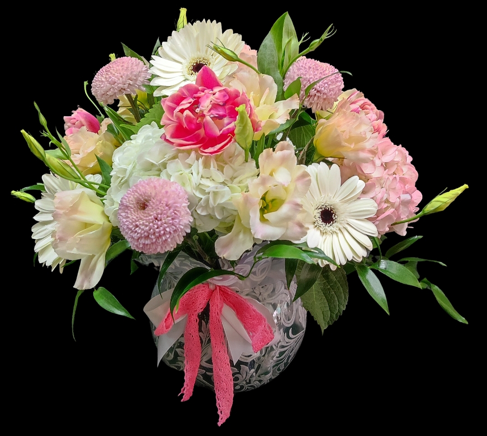 Pecera mixta de hortensias  1