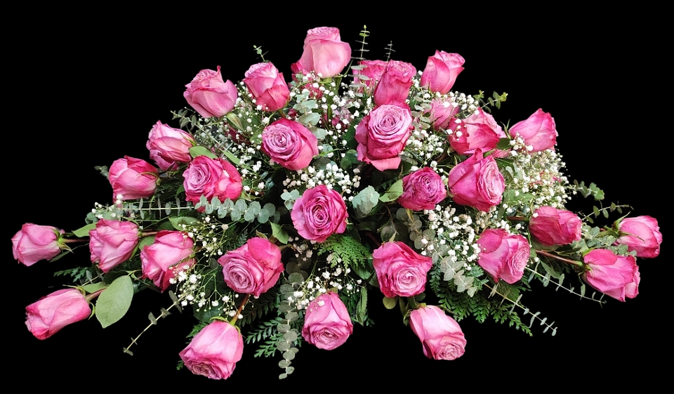 Cubre urnas Deluxe de rosas  1