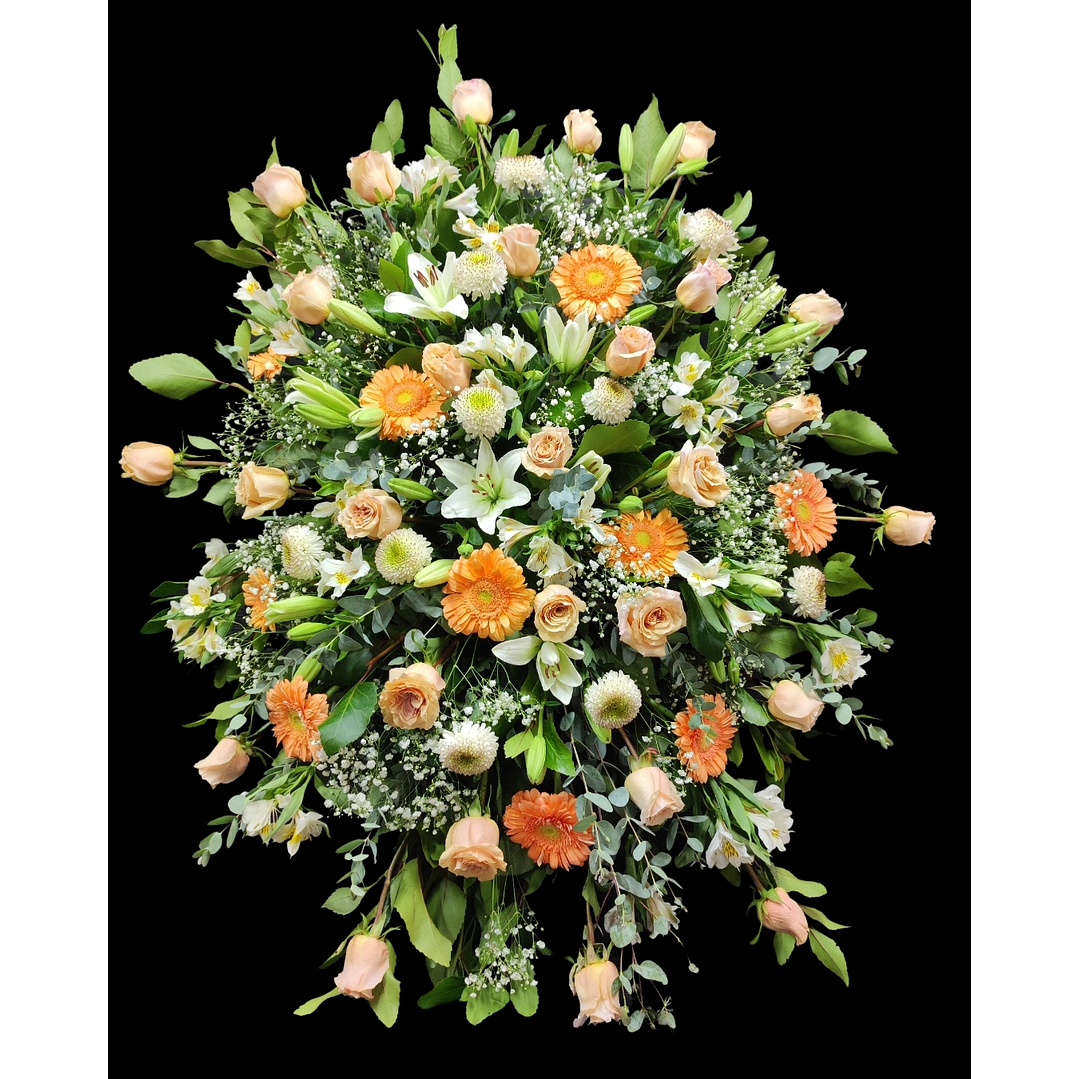 Medallón premium de condolencias pastel 1