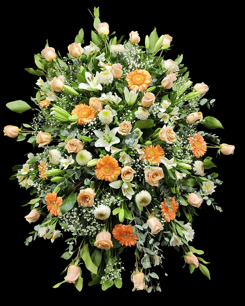 Medallón premium de condolencias pastel