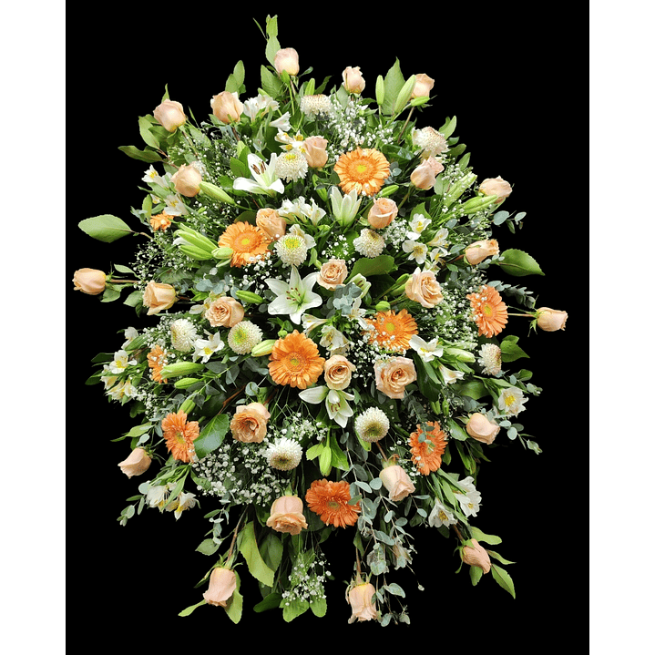 Medallón premium de condolencias pastel 1