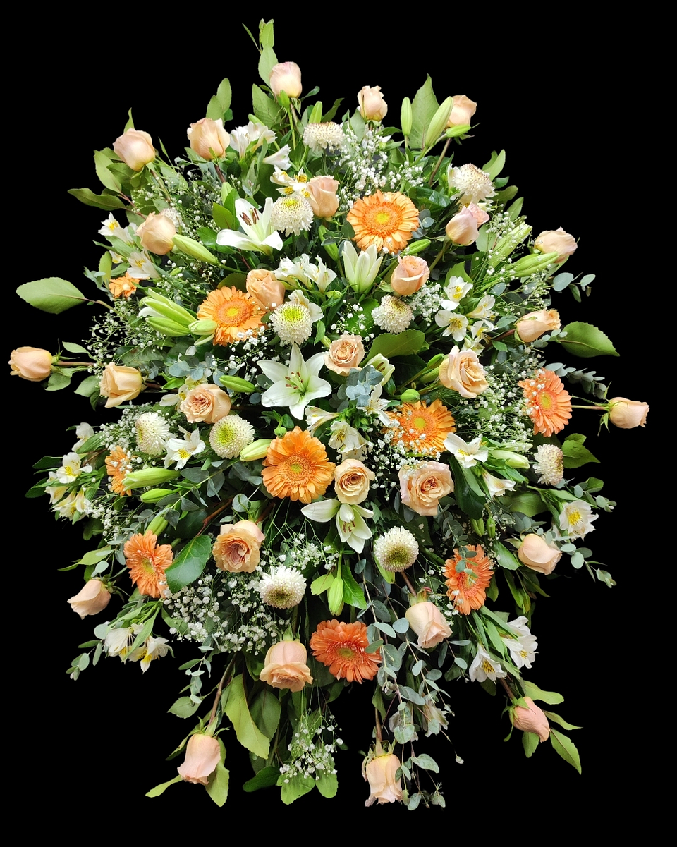 Medallón premium de condolencias pastel 1