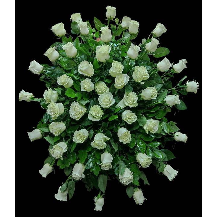 Medallón premium de condolencias blanco 1