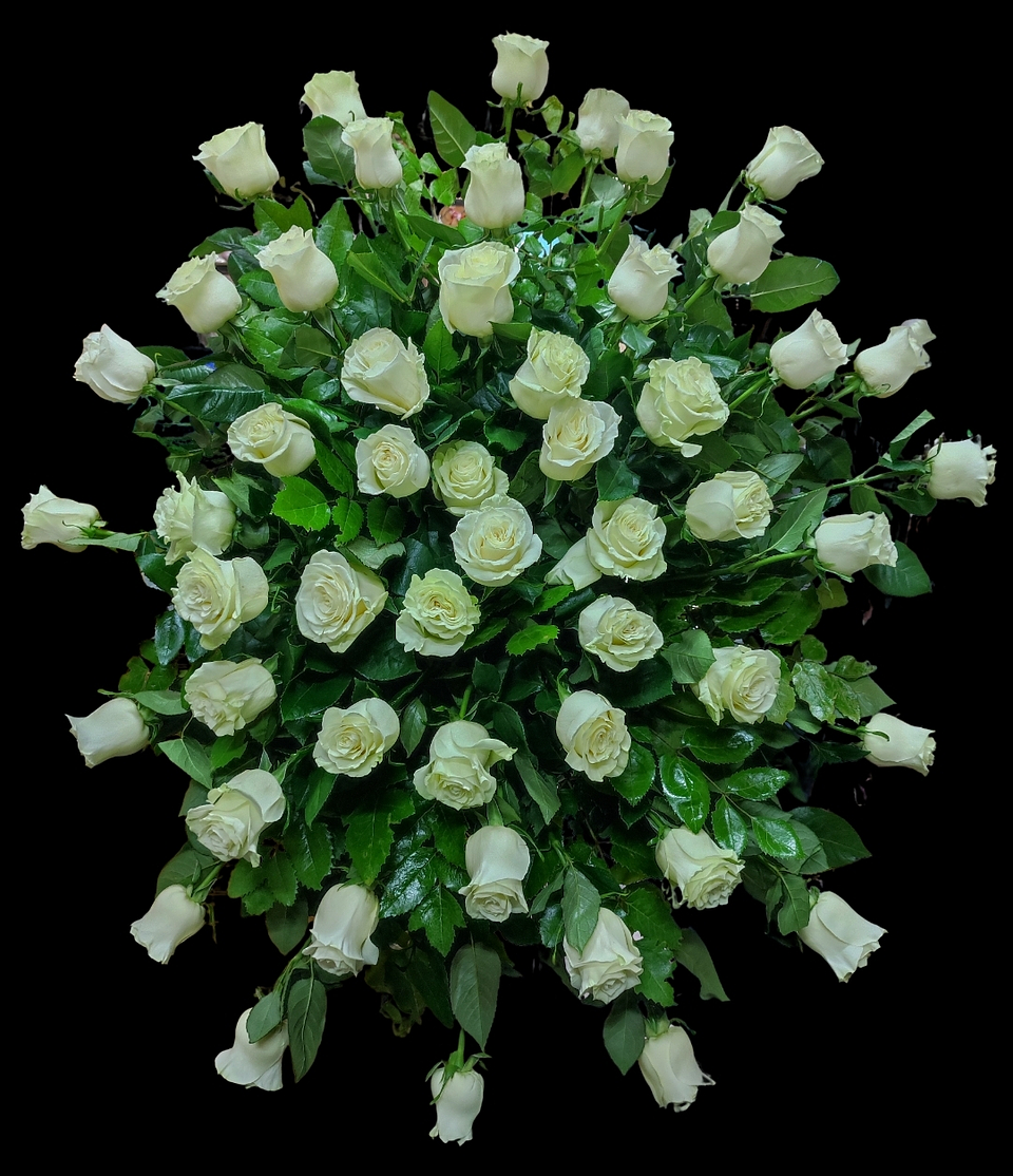 Medallón premium de condolencias blanco 1