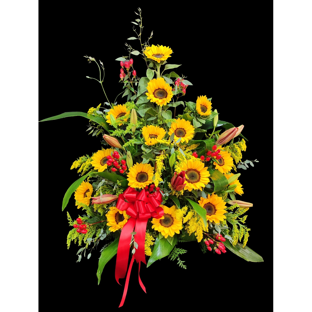 Arrimo de girasoles y solidagos 1