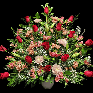 Arrimo americano rojo y pastel 