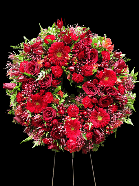 Corona de condolencias Red Paris 