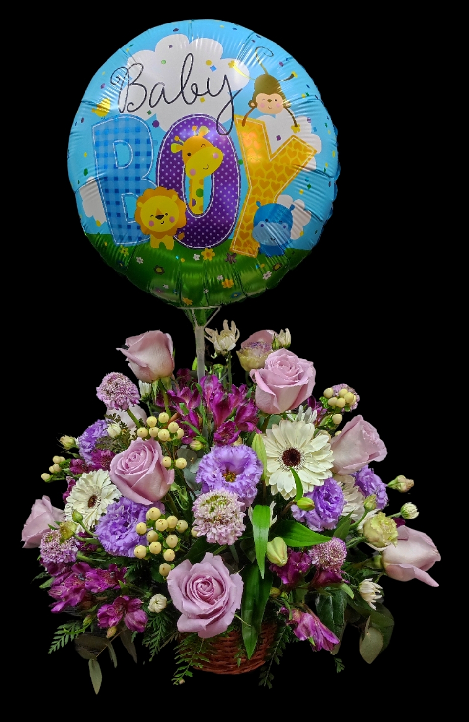 Cesta Pastel nacimiento niño 1