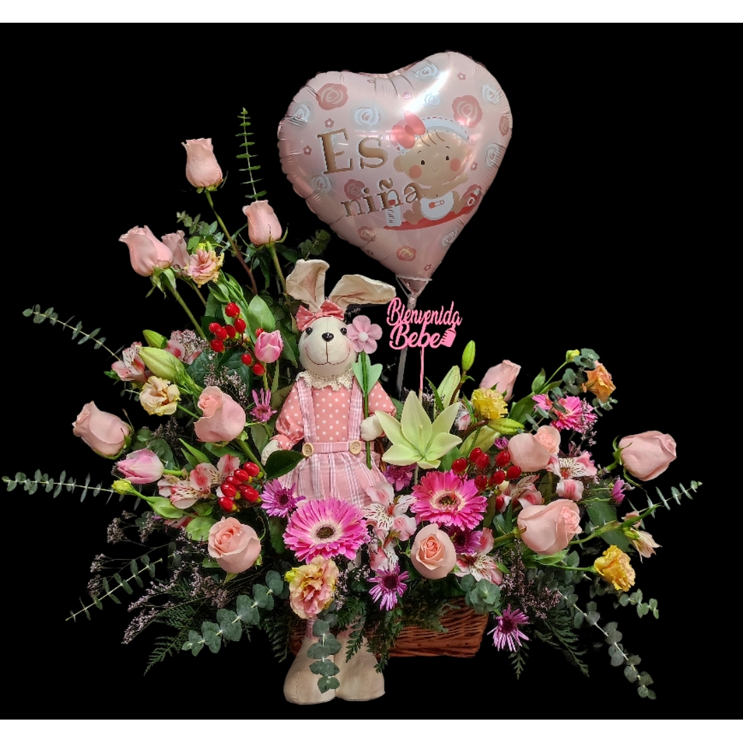 Cesta de nacimiento Miss Bunny  1