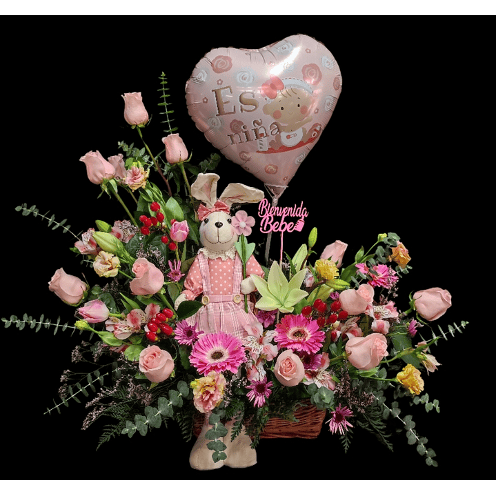 Cesta de nacimiento Miss Bunny  1