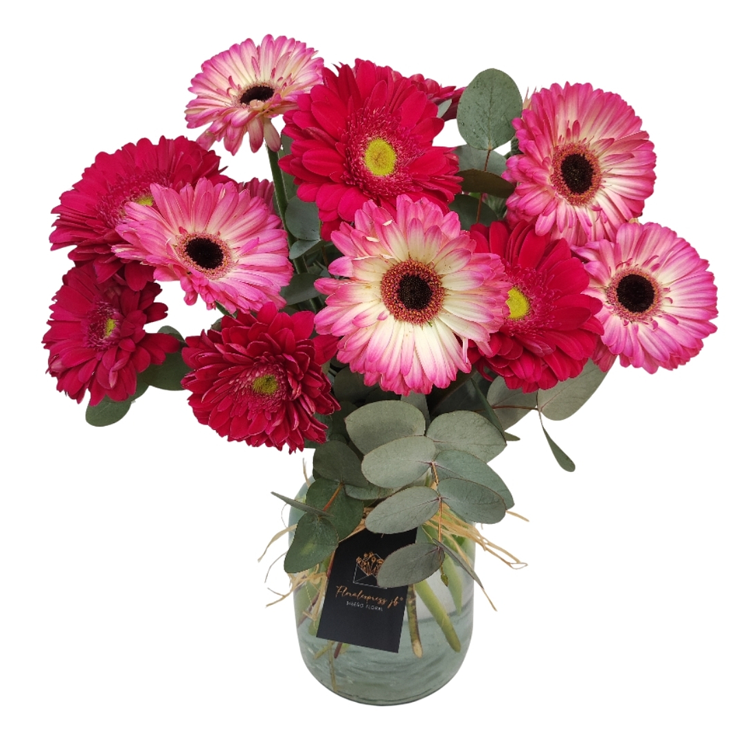 Florero de gerberas sweet woman 1